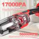 Cordless Handheld Vacuum Compatible with Milwaukee M18 Battery (Tool Only), 17000Pa Brushless Portable Car Vacuum with Washable HEPA Filter for Auto, Home, Office & Pet Hair