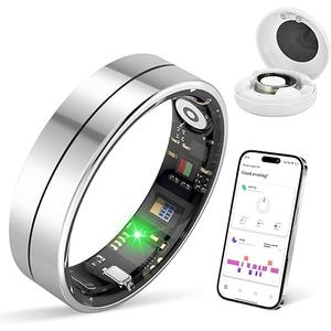 KppeX Smart Health Ring X1 Kit-Sleep Tracking Wearable - Heart Rate - Fitness Tracker - Up to 5 Days of Battery Life-IP68 Waterproof-No Subscription Fee for iOS and Android-13# Steel Color KppeX Smart Health Ring X1 Kit-Sleep Tracking Wearable - Heart Rate - Fitness Tracker - Up to 5 Days of Battery Life-IP68 Waterproof-No Subscription Fee for iOS and Android-13# Steel Color