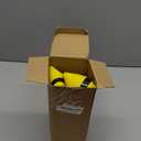 Leather Steering Wheel Cover, Auto Car Stretch Steering Wheel Protector, Universal 15 Inch Anti-Slip Breathable Odorless Steering Wheel Cover for Men Women (Black/Yellow)