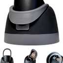 Replacement Lid for Owala FreeSip - Water Bottle Cover, BPA-Free, Leak-Proof, Compatible with 24oz, 32oz, 40oz Stainless Steel & 26oz Clear Tritan Bottles (Black)