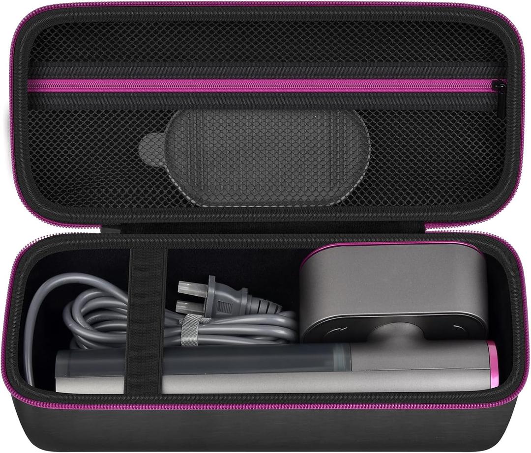 Steamer Case Compatible with Jack & Rose/for FEPPO/for Nesugar/for Kssvzz Portable Steamers, Handheld Iron Carrying Storage Bag Organizer with Mesh Pocket for Accessories-Box Only (Grey)