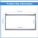 2Pcs W10830162 Refrigerator Door Gasket Replacement for Whirlpool KitchenAid Kenmore, Replaces 12723206AP W10179332 W10179332N W10199876 W10443225 W10571956.