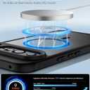 for Google Pixel 10 Case,Compatible with MagSafe Shockproof Slim Translucent Matte Anti-SlipMilitary Drop Protection for Men Women (Black)