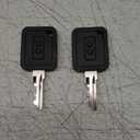 Club Car Replacement Golf Cart Key 1A (Two (2) Keys with no Key tag)