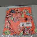 luvamia womens Casual Shirt Floral Summer (Medium ,Orange)