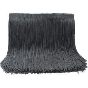 10 Yards of 8" Black Fringe Trim Tassel Sewing Trim for Clothes Accessories Latin Wedding Dress DIY Lamp Shade Decoration