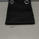 NICETOWN Pitch Black Solid Thermal Insulated Grommet Blackout Curtains/Drapes for Bedroom Window (2 Panels, 42 inches Wide by 63 inches Long, Black)