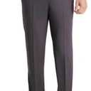 Haggar Men's Comfort Performance Stretch Straight Fit Pant with Super Flex Waistband (as1, Waist_Inseam, Numeric_34, Numeric_34, Regular, Regular, Dark Grey, 34W x 34L)