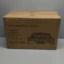 Electric Fireplace Logs Inserts Heater 23-Inch, Remote Controller Fireplace Heater, Adjustable Flame Colors, Realistic Fake firewood Flame, Overheat Protection, Timer, Thermostat, 1500W Black