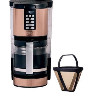Ninja Programmable XL 14-Cup Coffee Maker PRO with Permanent Filter, 2 Brew Styles Classic & Rich, Delay Brew, Freshness Timer & Keep Warm, Dishwasher Safe, Copper, DCM201CP