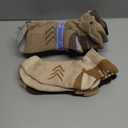 Velice Merino Wool Ankle Hiking Running Socks for Women Compression Thick Athletic Cushion Breathable No Show Socks 6 Pairs (Medium, Grey/Brown/White)