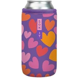 Sok It CanSok Sleeve for Beer & Soda Insulated Neoprene Cover (Hearty Hues, 16oz Can Sleeve), 2 Pack