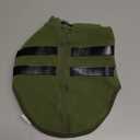 Queenmore Small Dog Sweaters, Soft Fleece Vest Pullover Dog Jacket with Leash Hole, Warm Winter Dogs Clothes Cold Weather Doggy Dachshund Sweater for Small Doggy Cats Boy or Girl (Army Green, S)