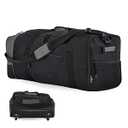 Travelers Club 32" Expandable Rolling Travel Duffel Bag, Black