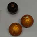 24 Pieces Bronze Copper Brown Shatterproof Christmas Ball Ornaments 3.15 Inches Christmas Hanging Balls Ornament Farmhouse Christmas Hanging Ornament for Fall Halloween Xmas Tree Decorations