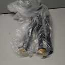 Black Shower Curtain Rod 31 to 80 Inch,1 Inch Diameter Adjustable Spring Tension Stainless Steel Telescoping Rod,Easy Install,No Rust