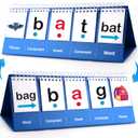 CVC Word Games-Phonics Games Sight Words Flash Cards Kindergarten, Preschool Kindergarten 1st 2nd Grade Classroom Must Haves, Speech Therapy Toys for Toddler, Special Education Toys Spelling Games