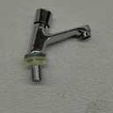 Water Saving Time Delay Faucet, Public Ktchen Bathroom Chrome Plated Self Closing Basin Sink Tap Water Saver Faucet for Home or Outdoor Single Cold
