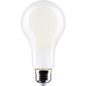 2 Pack Satco S12448 LED High-Lumen A21 Filament Bulb, 150W Replacement, White, 18.5 Watts
