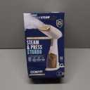 Conair Handheld Garment Steamer for Clothes, Turbo ExtremeSteam 1875W Fabric Steamer, Portable Handheld Design, Strong Penetrating Steam, White/Champagne