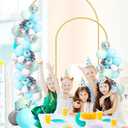 Wedding Arch Backdrop Stand Set of 2 (7.3FT/6FT), Gold Metal Arch Backdrop Stand,Balloon Arch Stand for Wedding Ceremony Baby Shower Outdoor Indoor Birthday Party Graduation Decoration,Gold