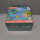 Floor Puzzles for Kids Ages 3-5 4-6 Educational 48 Piece Animals of The World with 2 Giant Coloring Posters Preschool Learning Toy Geography Continents Oceans Fun Gift Screen Free Family Playtime