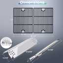 Grill Replacement Parts for Nexgrill 4 Burner 720-0830H, 720-0783E, Nexgrill 720-0888, 720-0888N. Grates, Grill Burner Tubes and Heat Plates Replacement Parts Kit for Home Depot Nexgrill 720-0830H.