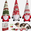 Retro Shaw Christmas Cat Toys, Xmas Catnip Toys for Indoor Kitten Kitty, Safe Ki