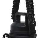One MissionX Paracord Handle for YETI Rambler 46oz 36oz 26oz 64oz 18oz 12oz Water Bottles, Durable Carrier Strap - Holder (Black Speckled)