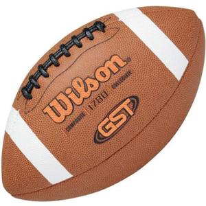 Wilson GST Composite Footballs - Tan (Official Size (High School & College; Ages 14+))