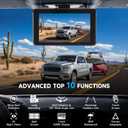 Wireless Backup Camera for Truck with AI Alarm, RV Bluetooth Backup Camera Night Vision Back up Camera IP69 Waterproof Reverse Rear View Cam with 7" HD 1080P Monitor for Trailer Camper Car