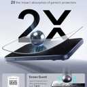 ESR 3 Pack for iPhone 15 Pro Screen Protector, Military Grade Shatterproof, 9H Hardness, Full Coverage Tempered Glass with UltraFit Tray