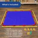 Children's Factory Replacement PlayPanel, Kids Room Divider Panel, Classroom Dividers, Free-Standing Partition for Daycare or Preschool, Cantilever Feet Not Included, Blue, Big Screen