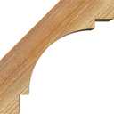 Ekena Millwork BRC04X10X10MRC00RWR 4"W x 10"D x 10"H Merced Rough Sawn Knee Brace, Western Red Cedar