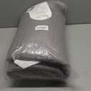 WDCOZY 100% Cotton King Size Quilt Set - Grey Striped Pick Stitch Soft Lightweight Bedspread, Textured Like Linen, Farmhouse Country Rustic Coverlet, Shabby Chic Gauze Bedding, 3 Pieces (King (106"x96"))