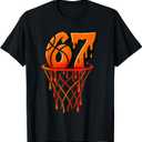 Kids 67 Basketball Ice Cream Drip Six Seven T-Shirt XS