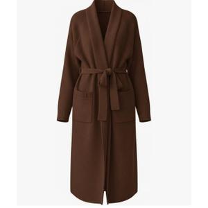 MASCOMODA Long Chunky Cardigan Sweaters for Women Open Front Oversized Casual Knit Spring Coatigan Jackets Winter Coats 2026. Large