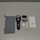 Electric Feet Callus Removers Rechargeable, Portable Electronic Foot File Pedicure Tools, Electric Callus Remover Kit, Professional Pedi Feet Care for Dead, Hard Cracked Dry Skin Ideal Gift (Black)