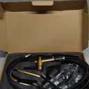 KENES Brushed Gold Single Handle Bathroom Faucet with Pull Out Sprayer, Pull Down Bathroom Sink Faucet with Sprayer, Vanity Bar Faucet with Pop Up Drain & Deck Plate, KE-9065B-4 (Short)