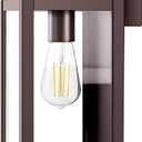 BesLowe Outdoor Wall Light Fixtures, Exterior Waterproof Wall Lanterns, Brown Porch Sconces Wall Mounted Lighting with E26 Sockets & Glass Shades, Modern Wall Lamps for Patio Front Door Entryway (12.8" (1-Pack), Oil-Rubbed Bronze)