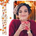 22mm Holiday Christmas Thanksgiving Watch Band Compatible with Samsung Galaxy Watch 46mm/Galaxy watch 3 45mm/Gear S3 Classic/Frontier Replacement Watch Strap (Autumn color White)