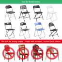 Stretch Spandex Chair Covers - 12 PCS, Folding Kitchen Chairs Cover, Universal Washable Slipcovers Protector, Removable Chair Seat Covers, for Wedding Party Dining Room Banquet Event