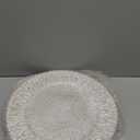 White Charger Plates, 13 Inch Set of 6 Plastic Peacock Chargers for Dinner Plates,Table Settings, Easter, Thanksgiving, Christmas Party, Family Gathering.