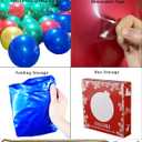 ULLIKI Christmas Decorations Inflatable Ball- Large PVC Outdoor Christmas Ornaments- Giant Hanging Yard Tree Decor for Outside Holiday (Blue)