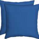 Arden Outdoor Toss Pillow, 2-Pack, 16x16, Cobalt Blue | Indoor/Outdoor Décor, Rain-Proof, Fade Resistant, Mold and Mildew Resistant