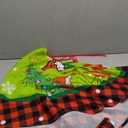 JOOCAR Christmas Tree Skirt,30 inch Red Black Buffalo Plaid Grinch Puppy Christmas Tree Snow Snowflake Christmas Tree Skirt for Christmas Tree Decoration Home Christmas Party Decoration