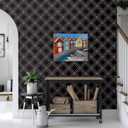 Heroad Peel and Stick Wallpaper Black and White Contact Paper Black Geometric Modern Wall Paper for Nursery Room Bedroom Bathroom Cabinets Vinyl Roll Self-Adhesive Waterproof 17.3 x 197