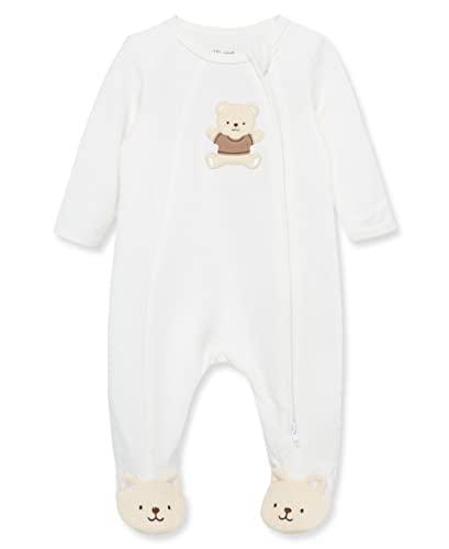 Little Me Clothes for Baby Gender Neutral 100% Cotton Scratch-Free Tag Footed One-Piece Romper Sleeper, Little Bear, Preemie Newborn
