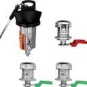 Door Lock Cylinders & Ignition Switch with Keys | Replacement for 2001-2007 Ford F150/250/350, Explorer & Lincoln Blackwood | Replace#: LC6177 + DL5885 + 322347 + 597638(No chip)