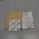 50 Pack Funeral Thank You Cards with Envelopes, 46 In Watercolor Flowers Sympathy Thank You Cross Bereavement Card for Funeral Memorial Family Friends Loved Ones Celebration of Life